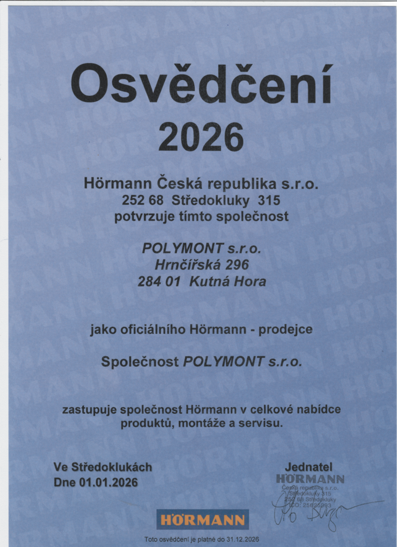 Partner HÖRMANN 2026